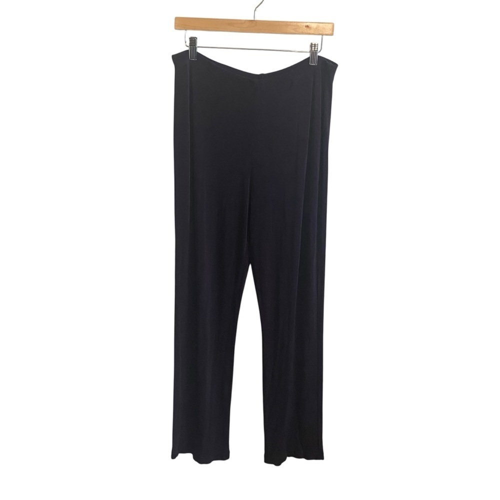 Chico's Travelers Dark Purple Plum High Rise Slinky Pull On Harem Pants Size 1/M